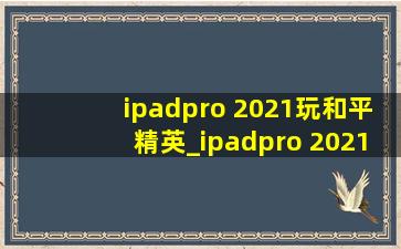 ipadpro 2021玩和平精英_ipadpro 2021玩和平精英实战